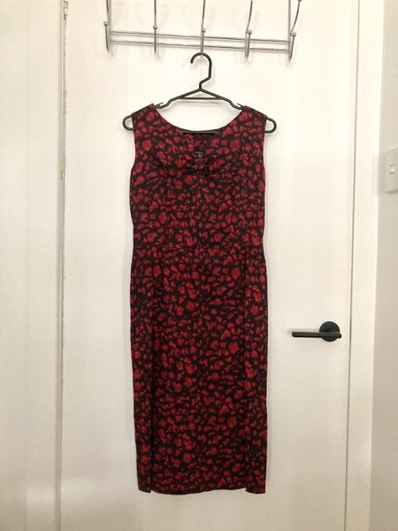 1960's Vintage inspired red and black dress--size S--Fab condition Carousel 1