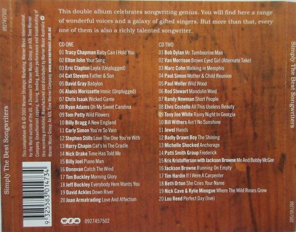 Various – Simply The Best Songwriters (2CD Set) Carousel 2