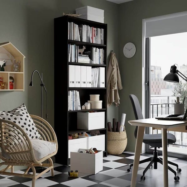 IKEA BILLY bookcase dark brown oak effect 80x28x202 cm Carousel 2