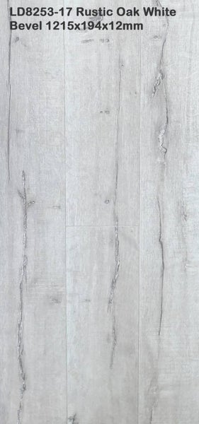 12mm Rustic Oak White $35/m2 incl gst & underlay Laminate flooring Carousel 2