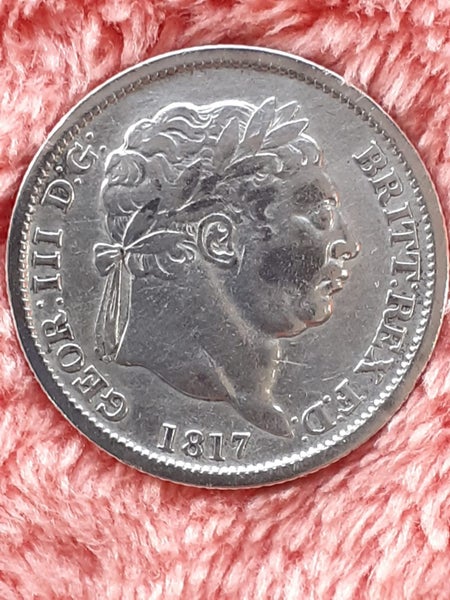 Rare George III shilling (Great Britain) Carousel 1