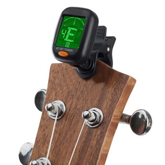 LCD Electric Tuner Clip-On for Bass, Guitar, Ukulele, Violin Carousel 2
