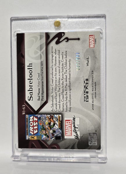 *** SABERTOOTH!! 2018 MARVEL MASTERPIECES WHAT IF CARD XMEN 97 *** Carousel 2