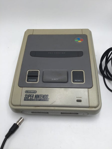 * SNES Super Nintendo Entertainment System w/ Controller & Cables! * Carousel 2