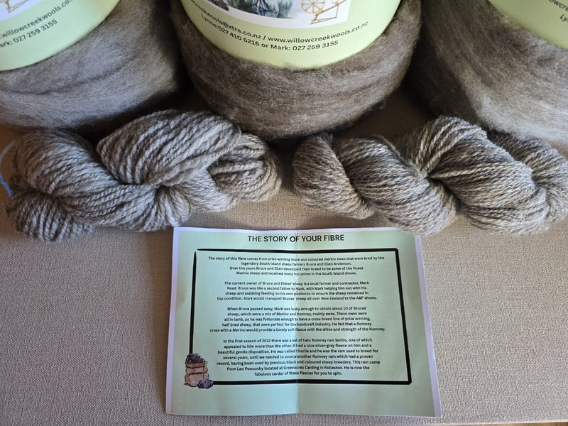Merino x Romney Carded Wool fibre Carousel 2