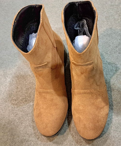 NEW SUEDE ANKLE BOOTS Carousel 1