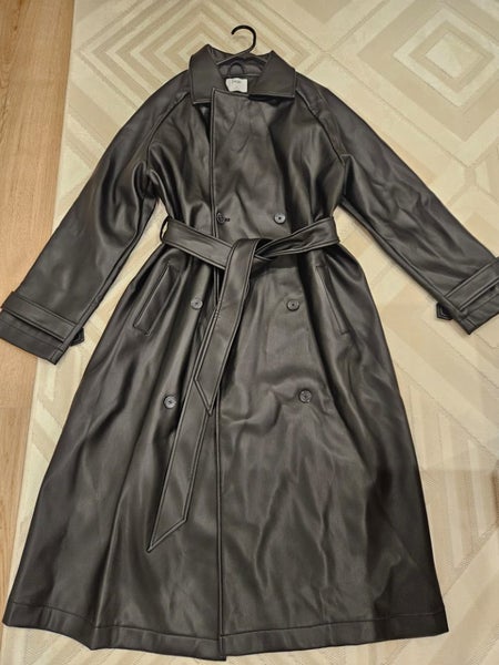 Brand New Vegan Leather Trench Coat - Never worn with tags Carousel 2