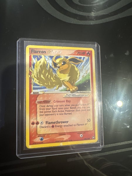 Pokemon Flareon Gold Star holo power keepers 2007 100/108 *Poor Condition* Carousel 12