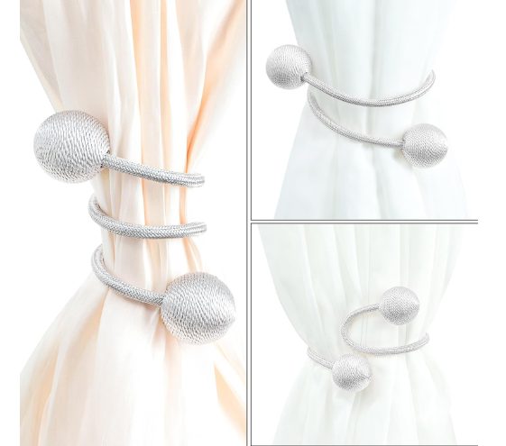2 Pieces Curtain Tiebacks Creative DIY Twist Drape Holdbacks Carousel 2