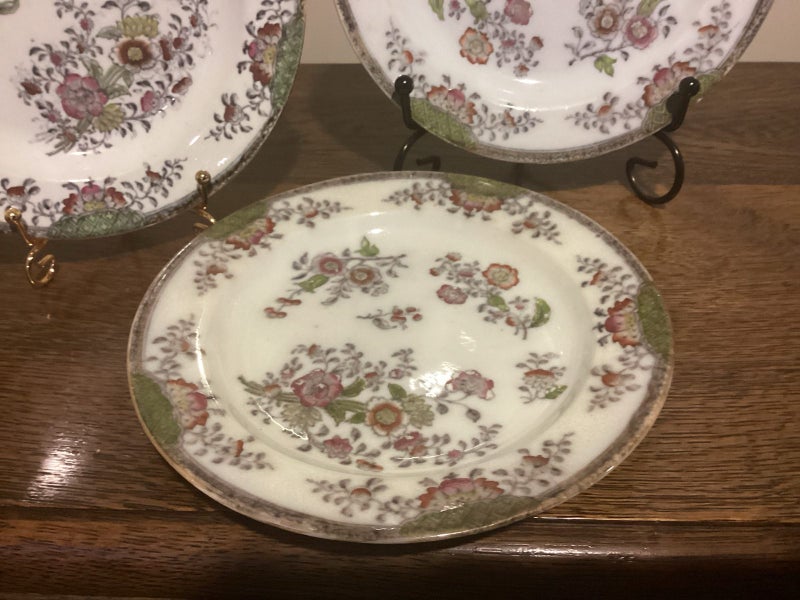 Antique circa 1844 Kaolin ware small plates x 3 Carousel 2