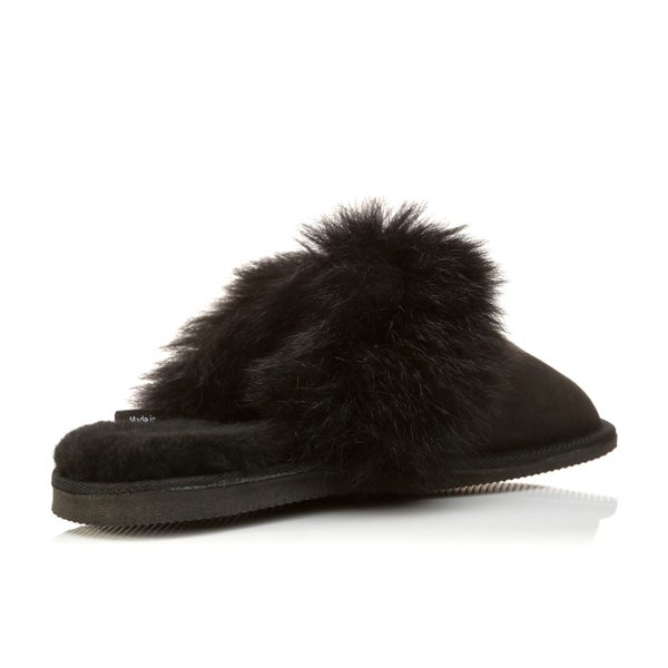 Ali Possum Scuff - Black Carousel 3