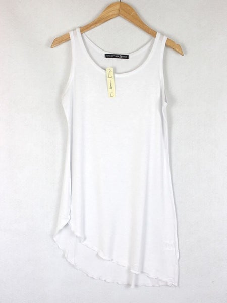 Womens Wave Hem Modal Singlet / Tank Top (6 Colours) Carousel 1