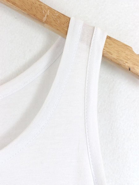 Womens Wave Hem Modal Singlet / Tank Top (6 Colours) Carousel 3