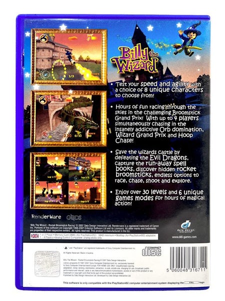 Billy the Wizard: Rocket Broomstick Racing (PS2) *MINT COMPLETE* Carousel 4