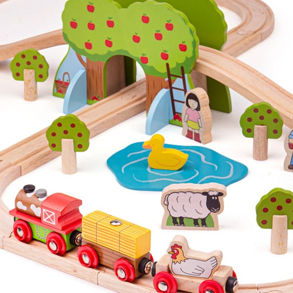Bigjigs Rail Farm Train Set Carousel 7