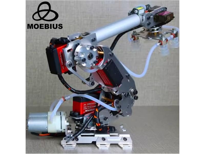 Arduino 7 Dof Large Suction Air Pump Robot Arm Multi DOF Manipulator Carousel 2