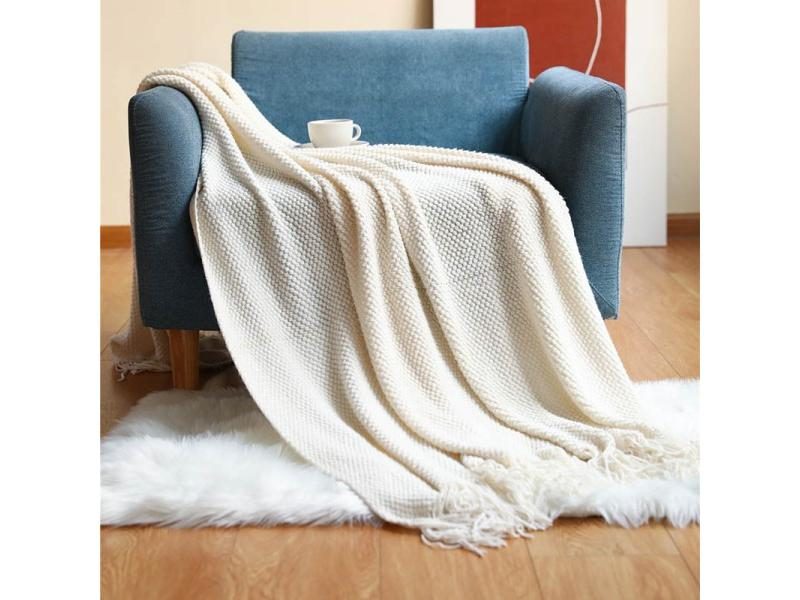 Nordic Knitted Blanket Sofa Bed Decorative Bed Thread Blankets Sofa Office Nap Carousel 1