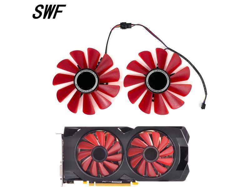 New 85MM RX 570 RX 580 FDC10U12S9-C Cooler Fan For XFX RX570 RS RX580 RS Video Carousel 1