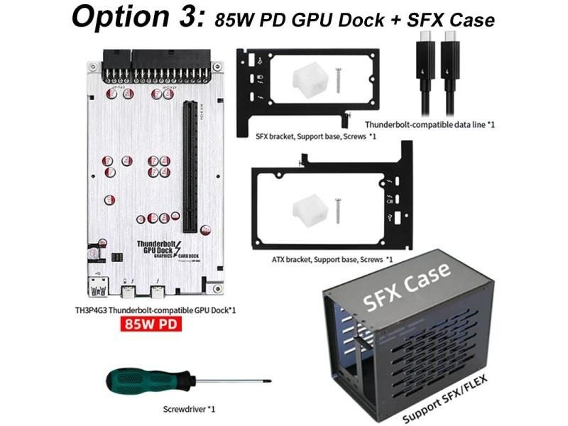 TH3P4G3 85W PD Charging Thunderbolt Dock For Laptop To External Graphic Card Carousel 1