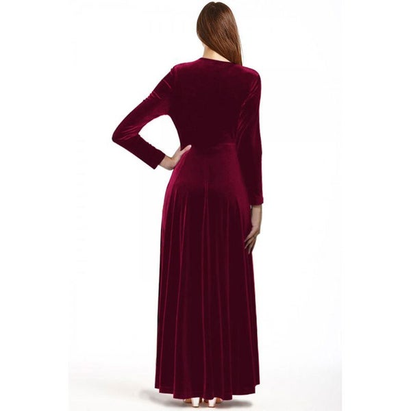 Velvet Maxi Dress Carousel 2