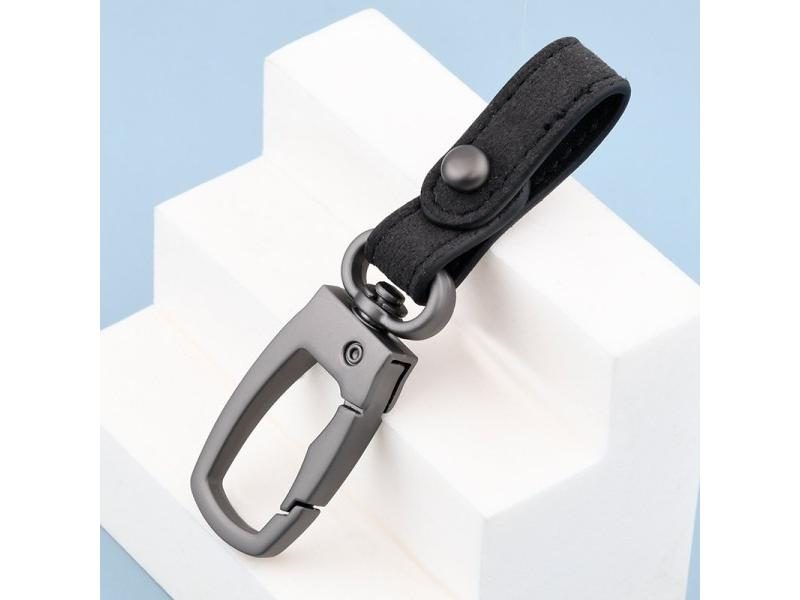 Handmade Keychain Genuine Leather Keyring DIY Car Keychain Key Holder Keys Carousel 1