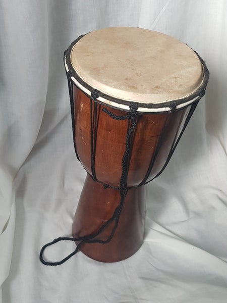 Djembe. African drum. Sounds great. 16" High 8" diameter. Carousel 1