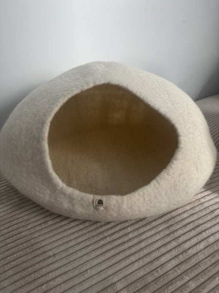 2 x Muskhane Felt Cat Basket - Natural NEW Carousel 7