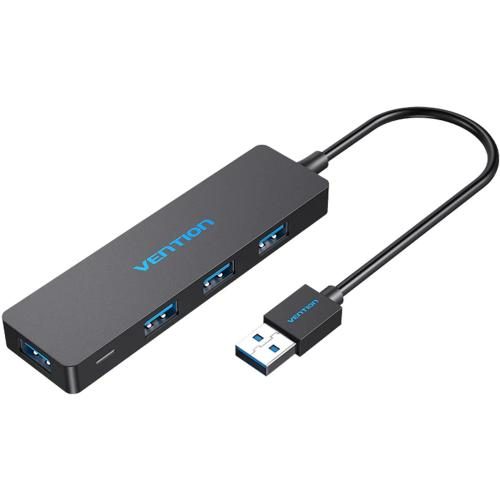Vention 4-in-1 USB 3.0 Hub - Black 4 Ports USB 3.0 - 0.15m [CHKBB] Carousel 1