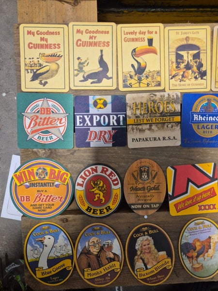 bulk vintage beer mats 26 total $1!!!! Carousel 2