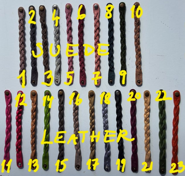 Leather and suede bracelets Carousel 1