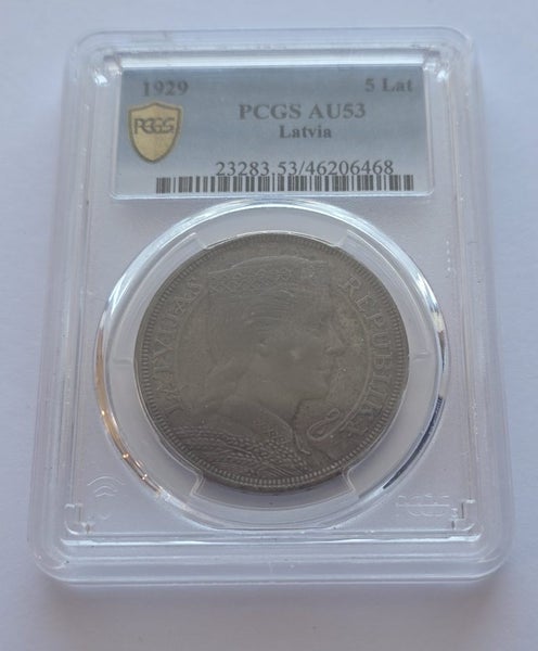 $1 RESERVE PCGS SLABBED 1929 latvia 5 lati Carousel 2
