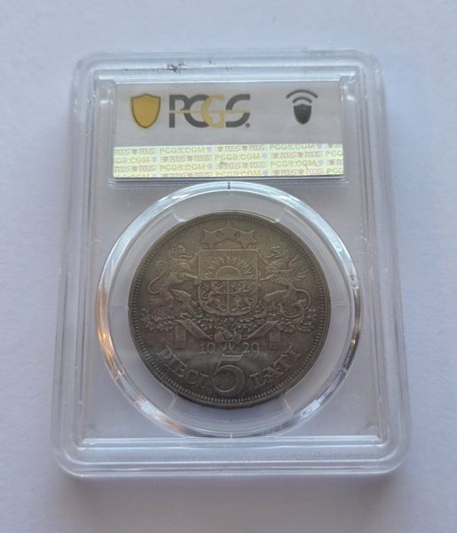 $1 RESERVE PCGS SLABBED 1929 latvia 5 lati Carousel 1