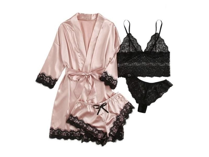 Women's Bathrobe Night Dress Gown Carousel 1