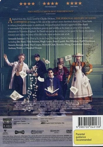 Personal History Of David Copperfield, The -Dev Patel, Peter Capald DVD Region 4 Carousel 2