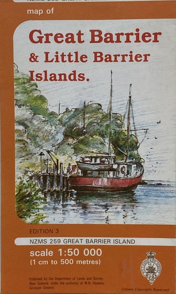 VINTAGE MAP: NZMS 259 Great Barrier and Little Barrier Islands - edition 3 Carousel 1