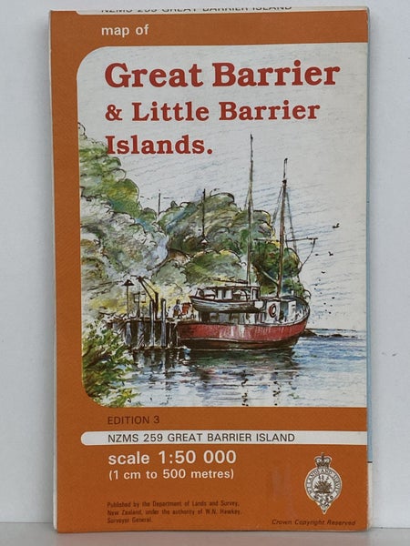 VINTAGE MAP: NZMS 259 Great Barrier and Little Barrier Islands - edition 3 Carousel 2
