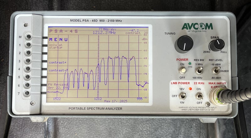 AVCOM PSA45D Spectrum Analyzer Carousel 1