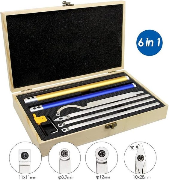 Carbide Wood Lathe Turning Tools Woodturning Tool Set 3657905 Carousel 1