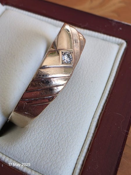 Vintage Diamond 9ct Gold Ring 4.51gm Carousel 2