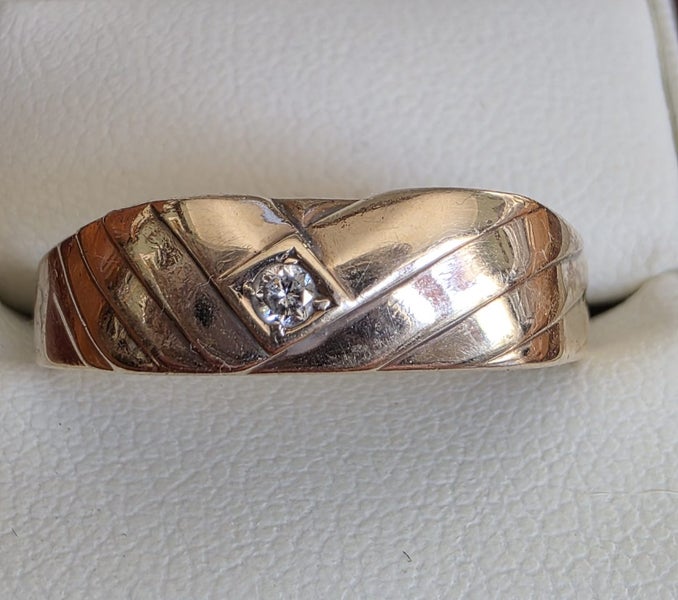 Vintage Diamond 9ct Gold Ring 4.51gm Carousel 1