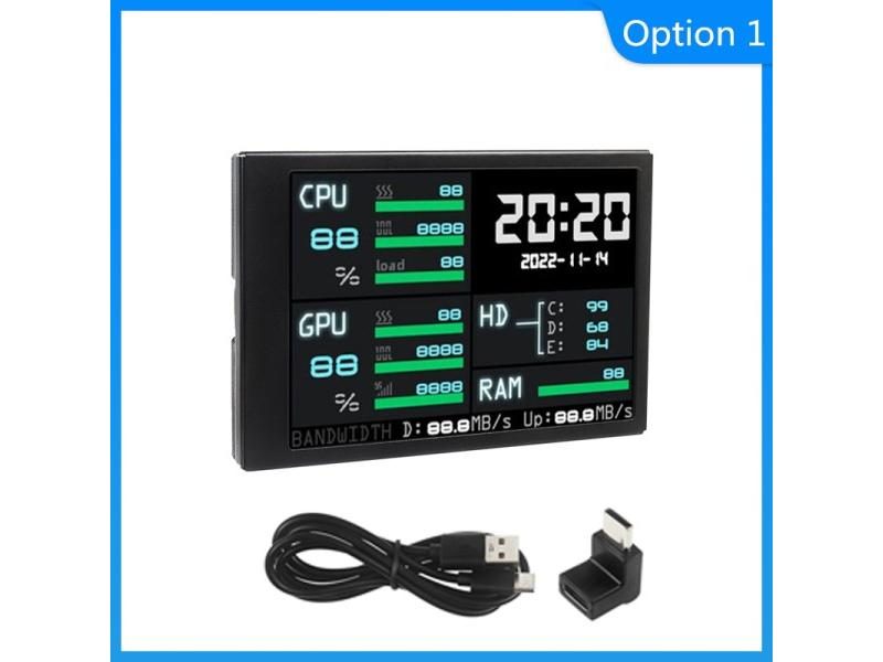 3.5 Inch USB Type-C IPS Secondary Screen AIDA64 For Mini Computer LCD CPU RAM Carousel 1