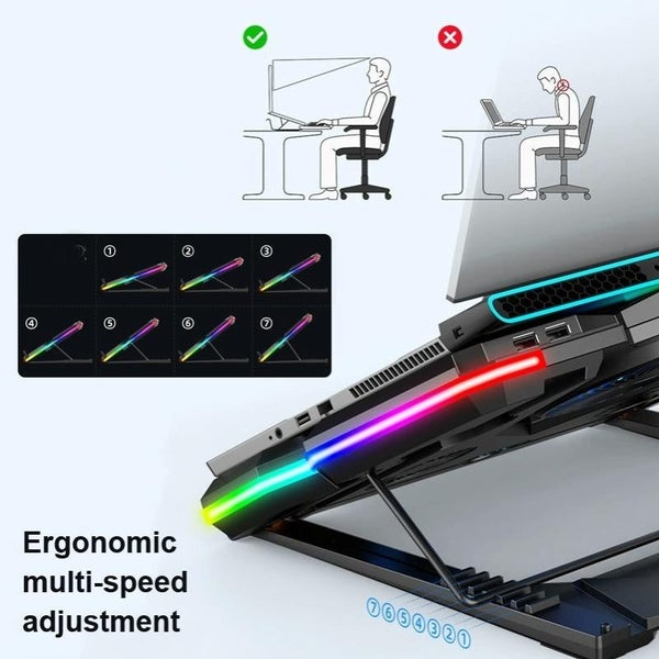 Notebook Stand With 5V Speed Control For Gaming Laptops Stands Holders & Car Mou Carousel 5