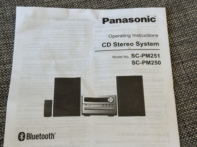 Panasonic stereo / radio Carousel 3