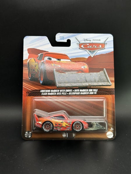 DISNEY PIXAR CARS - LIGHTNING MCQUEEN WITH SHOVEL - CARS - DIECAST Carousel 1