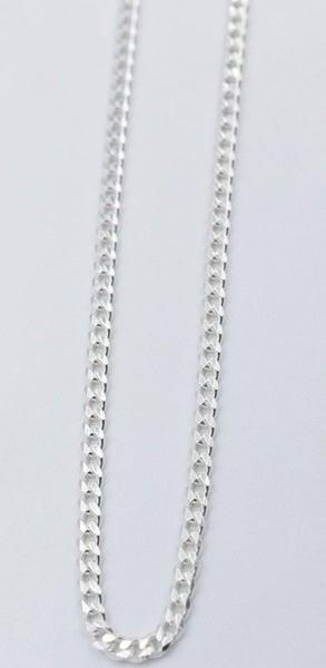 Stg Silver Curb Link Chain IRA46 Carousel 1