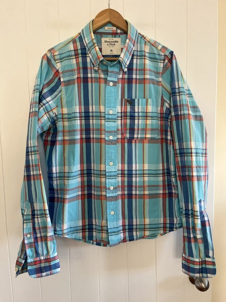 Abercrombie & Fitch check shirt XL muscle fit Carousel 1