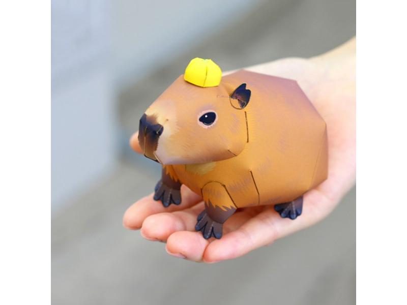 Capybara Origami 3D Paper Model DIY Craft Toy QD-209 Carousel 1
