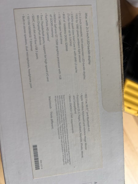 iMac 21.5” (Late 2013) With Keyboard & Mouse – Great for Parts or Basic Use Carousel 2