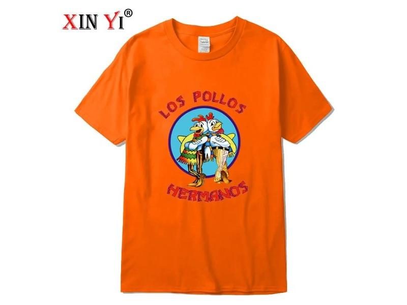 Men's 100 Cotton Breaking Bad T-Shirt With Chicken Brothers Print Carousel 1