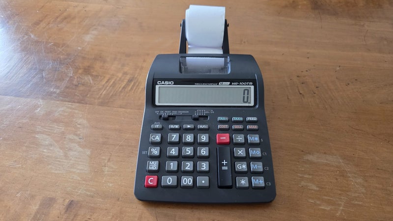 Casio Electronic Printing Calculator HR-100TM in great condition! Carousel 1